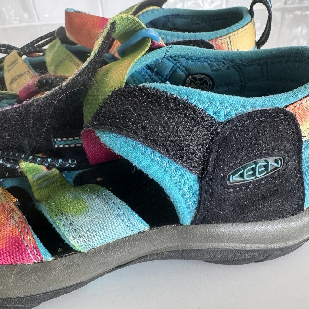 Keen Newport H2 Sandals Kids Size 4 Multicolor Tie‎ Dye Outdoor Water Shoes